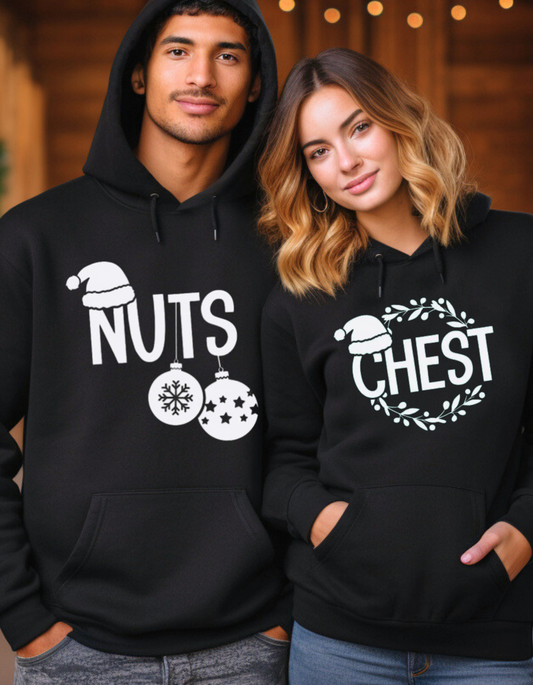 HIS AND HER CHESTNUT BLACK HOODIE