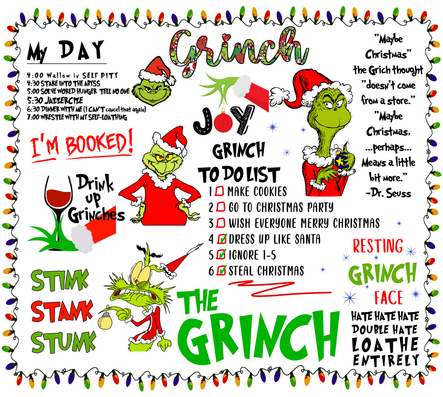 The Grinch Quotes Tumbler