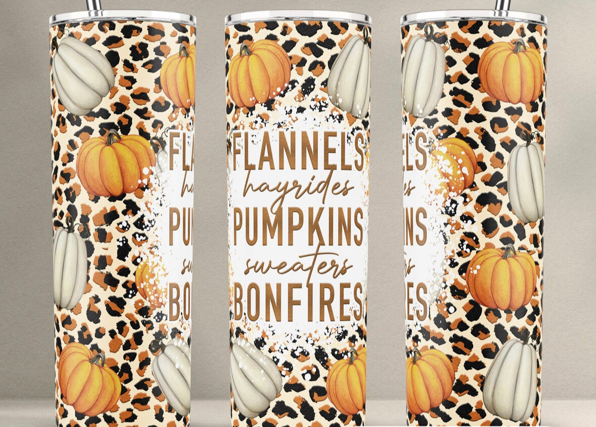 Flannels pumpkins bonfires